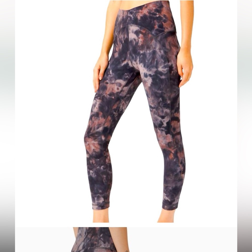 Lululemon Unlimit High-Rise leggings tie dye print size 2